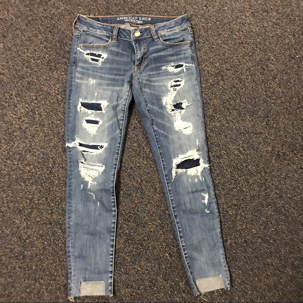 American Eagle Outfitters Ripped Distressed Jeans