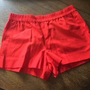 J. Crew Red stretchy shorts