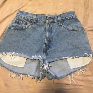 High Waisted Denim Shorts