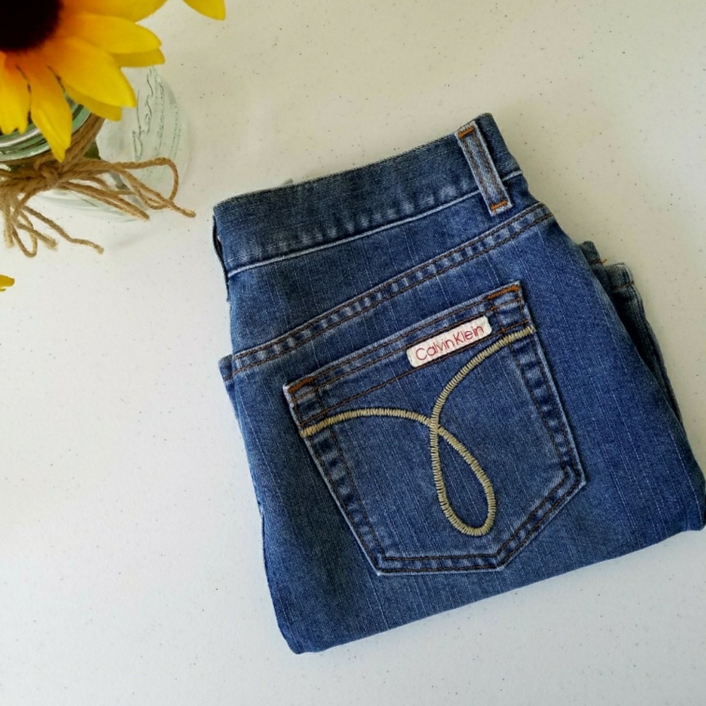 Retro Calvin Klein Jean Skirt