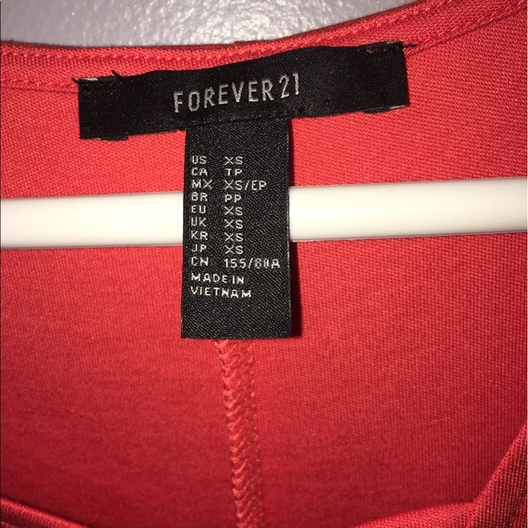 Peach Forver 21 cross cross shift dress - Picture 2 of 2