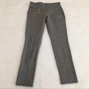 Cute Ci Sono Women's Gray Cropped Ponte Pants Sz L