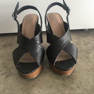 Black Wedges Size 5