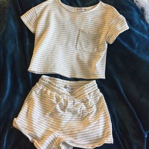 Sabo skirt shorts and shirt set