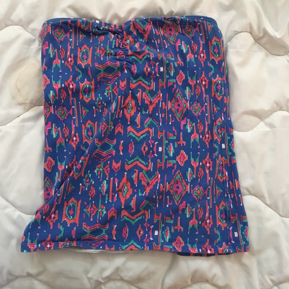 Aztec Patterned Tube Top