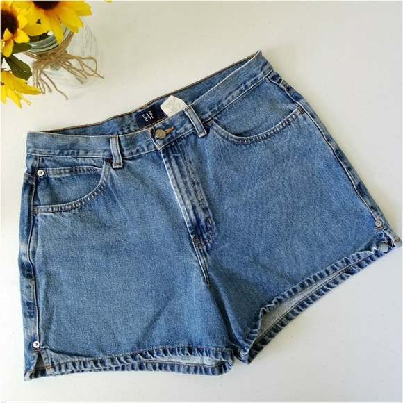 GAP Pants - High Waisted Gap Mom Jean Shorts