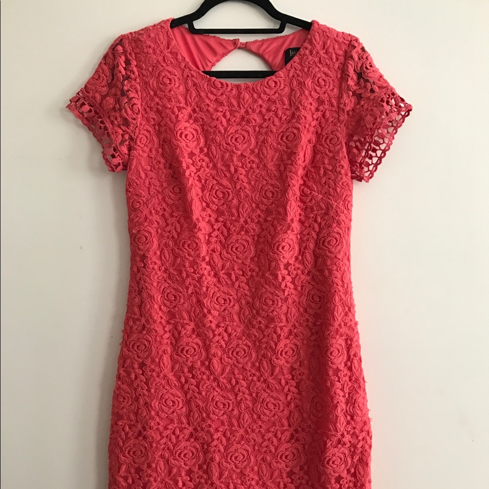 Coral Lace laundry Dress