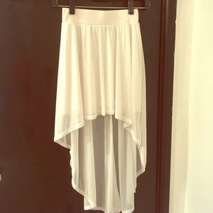 Hi-low skirt