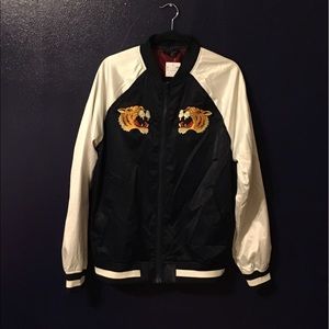 Faux silk Japanese jacket