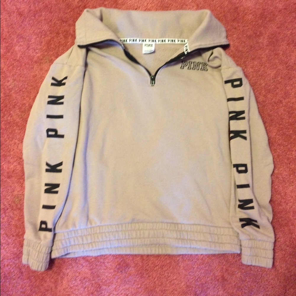 Tan Victoria's Secret half zip