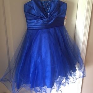 NWT royal blue homecoming dress.