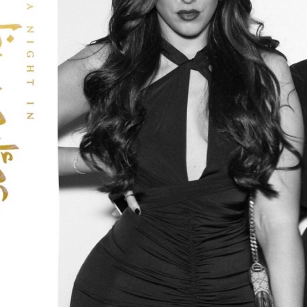 All black sexy black dress.
