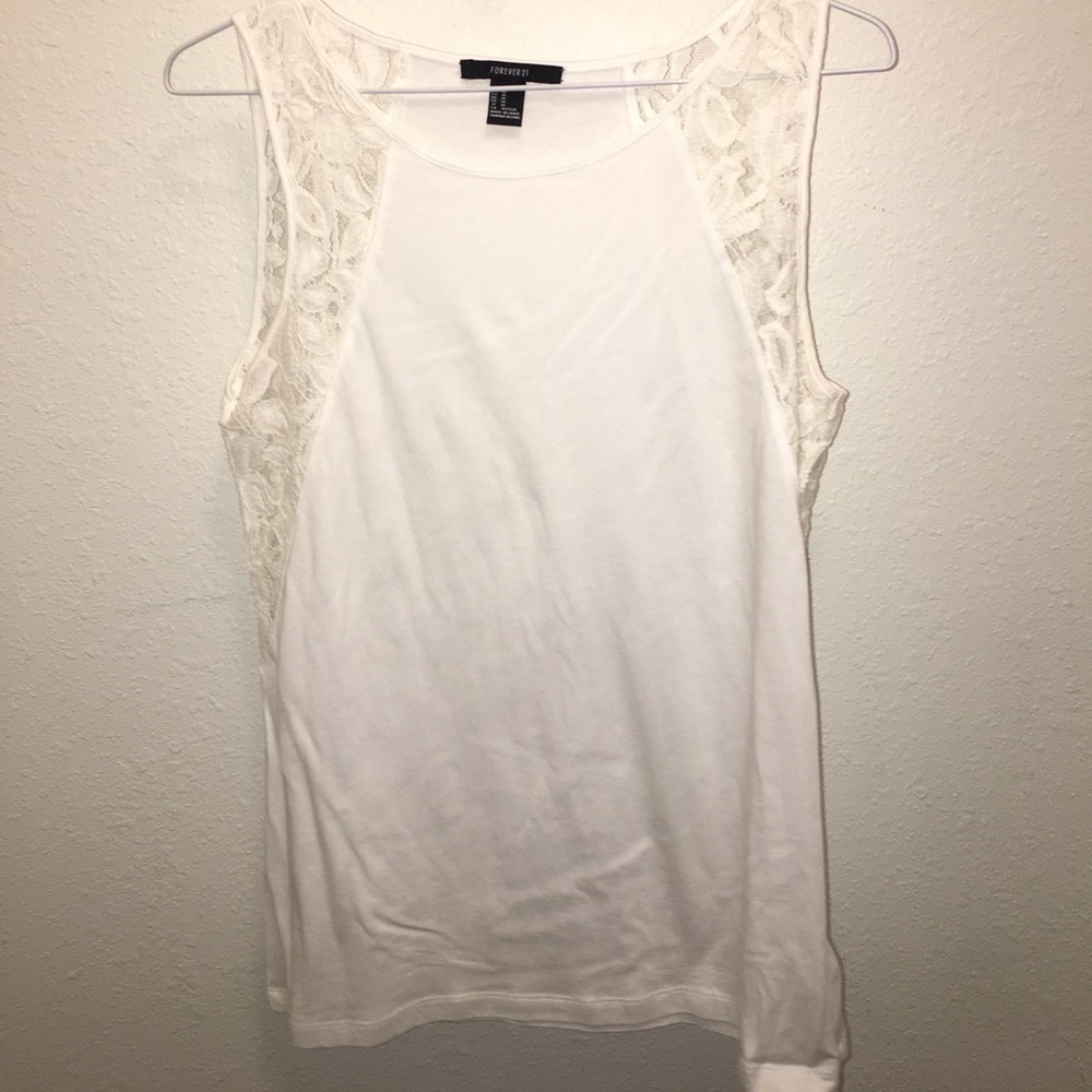 White Lace tank - medium