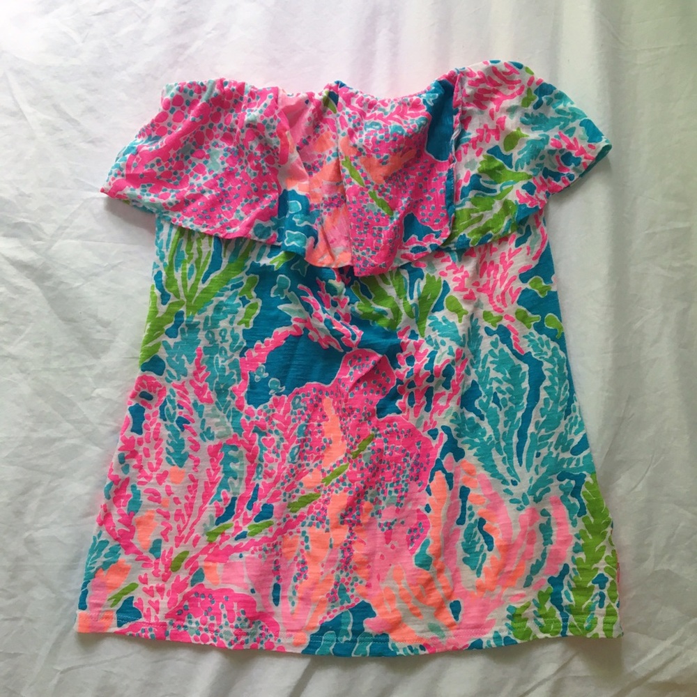 EUC Lilly Pulitzer Wiley Top "Let's Cha Cha" XS
