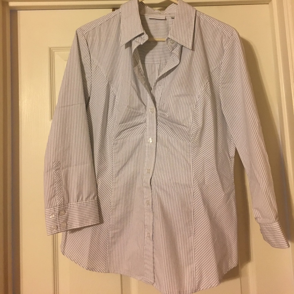 Pinstriped Button Down NWOT