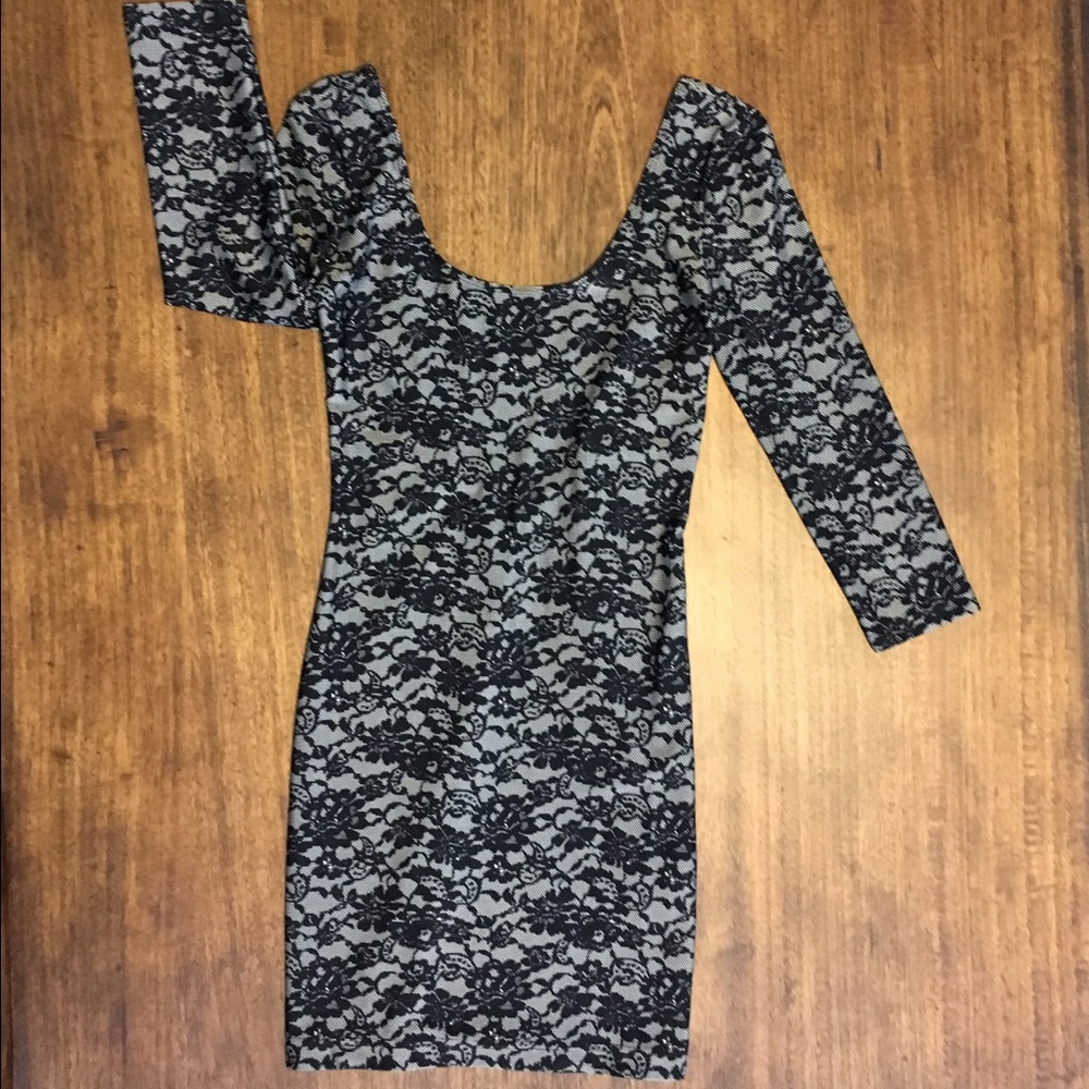 Scoop back cocktail dress