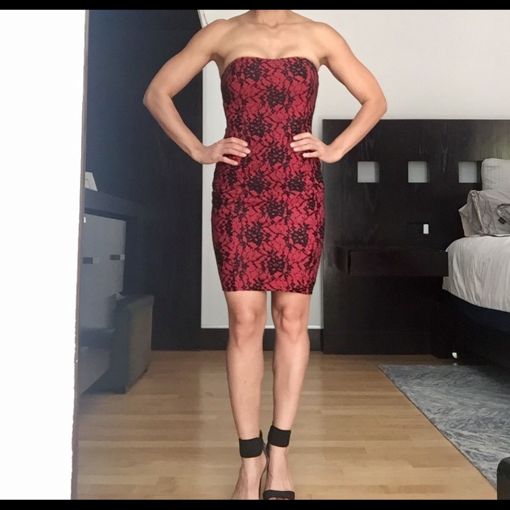FRENCH CONNECTION STRAPLESS DRESS