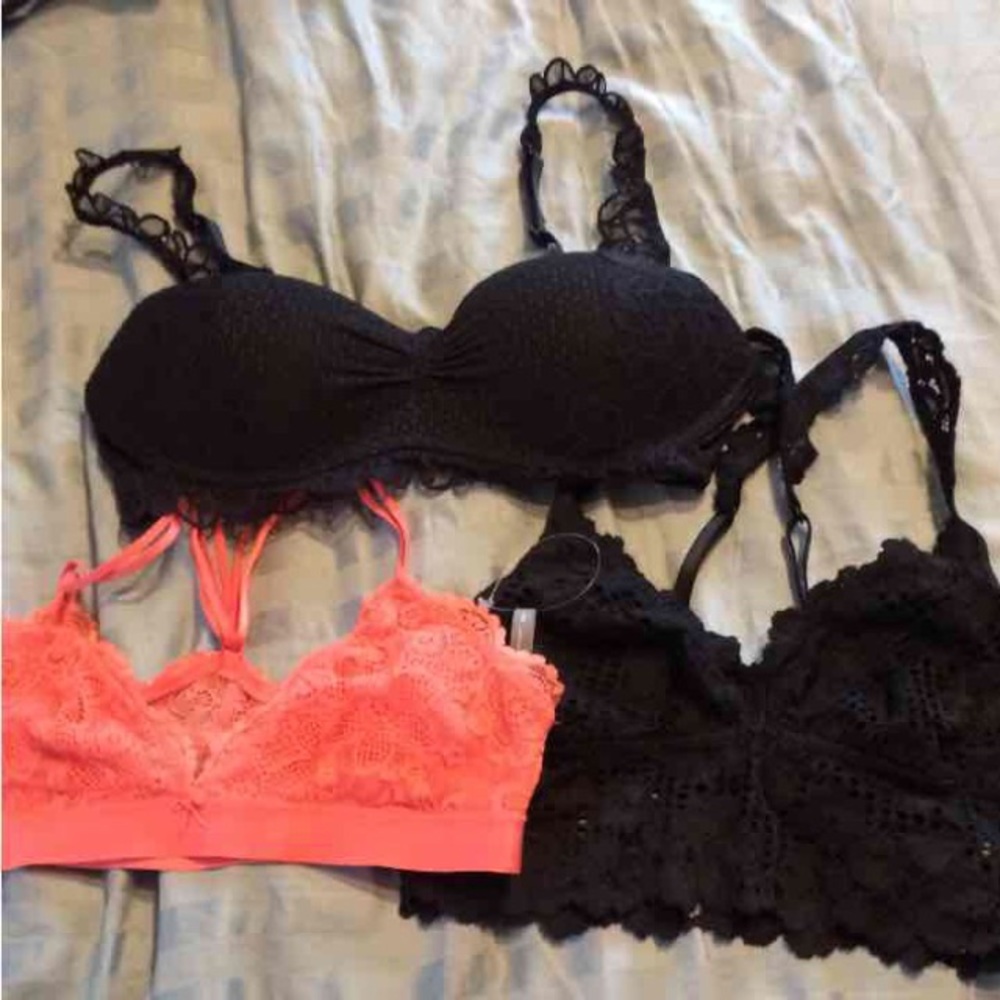 3 medium bralettes from aerie