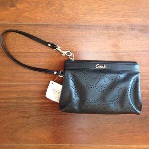 Coach Black Wristlet