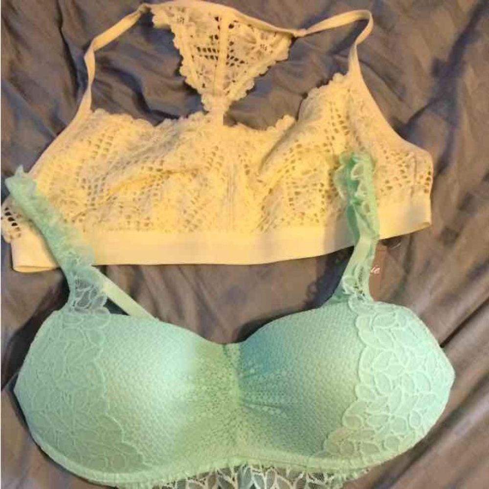 2 large bralettes from aerie