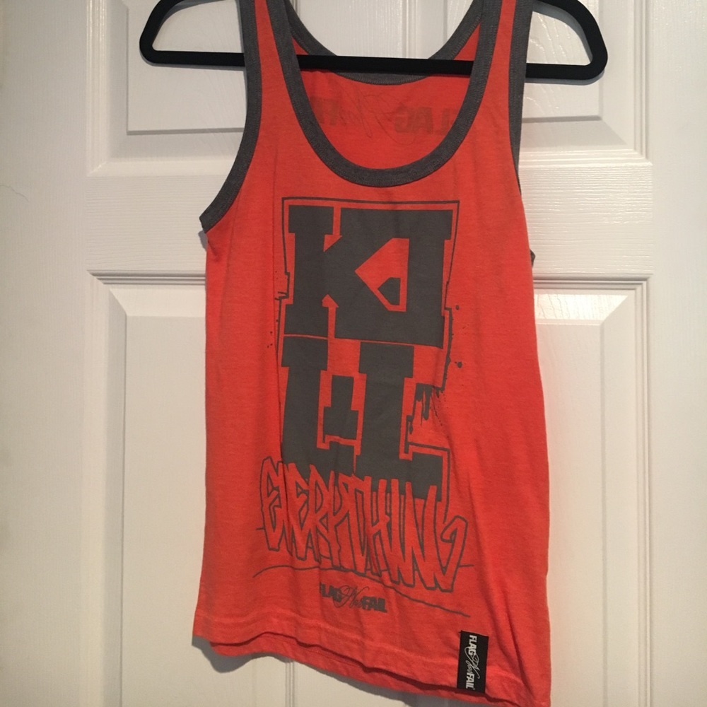 Flag Nor Fail Orange Unisex Tank XS