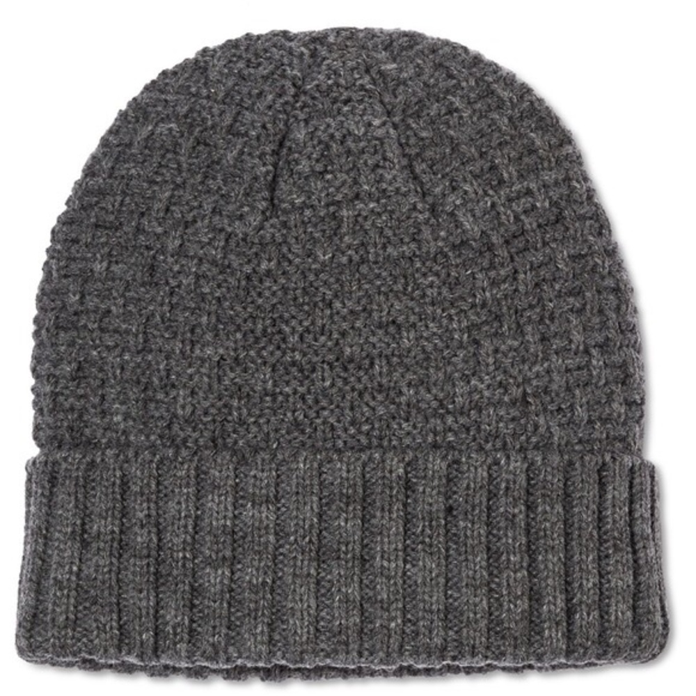 Unisex Fleece Lined Gray Beanie