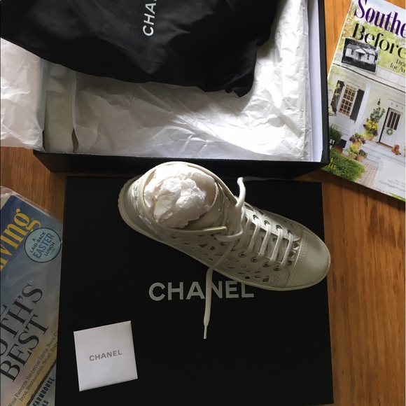 Chanel Sneakers White. - Picture 3 of 5