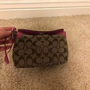 Coach Print Wristlet