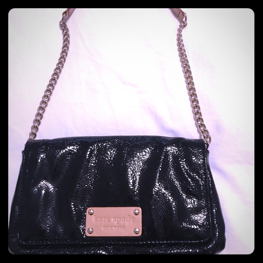 Black Kate spade clutch and evening bag