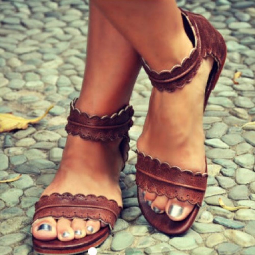 Midsummer Leather Brown Sandals