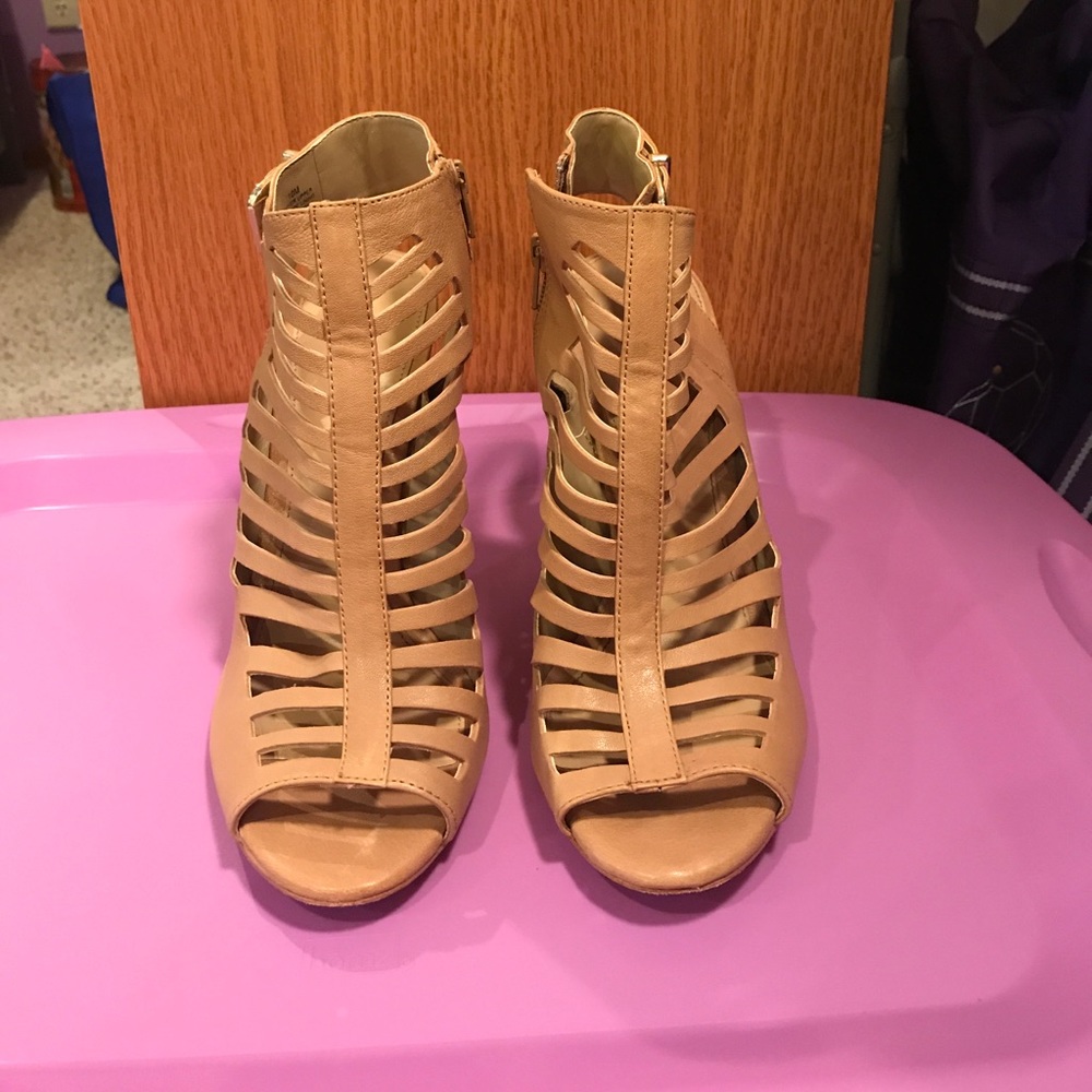 Nude high heels