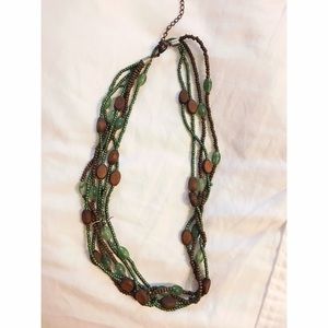 Brown and Green Necklace