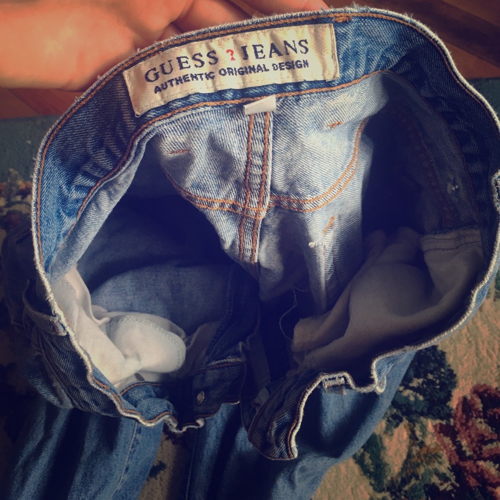 Men's Guess brand jeans.