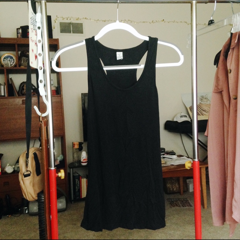 Black Workout Racerback Tank Top
