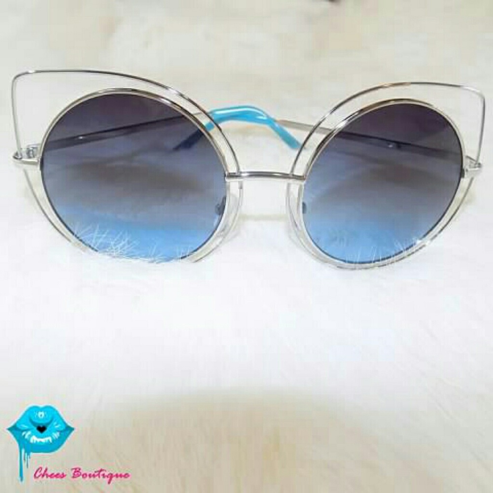 NWT Trendy Circle Cateye Frame Sunglasses