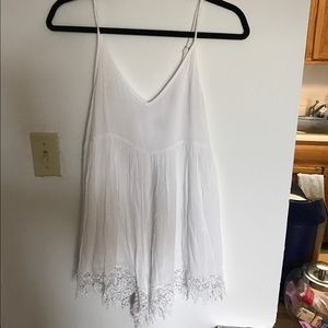 White lace romper