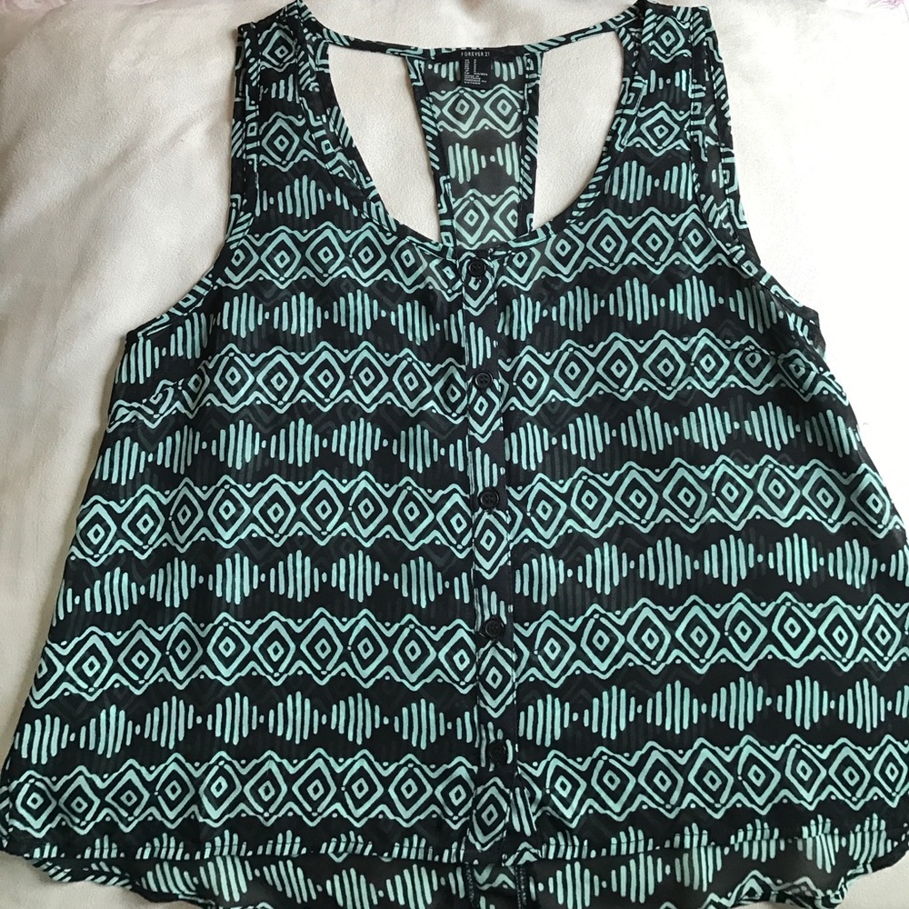 Cute patterned summer blouse