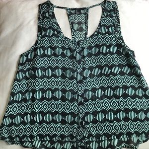 Cute patterned summer blouse