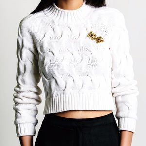 Cable Knit crop top!