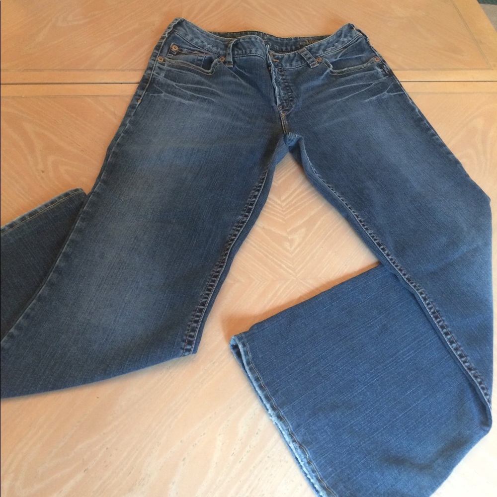 Aiko silver jeans wide legged