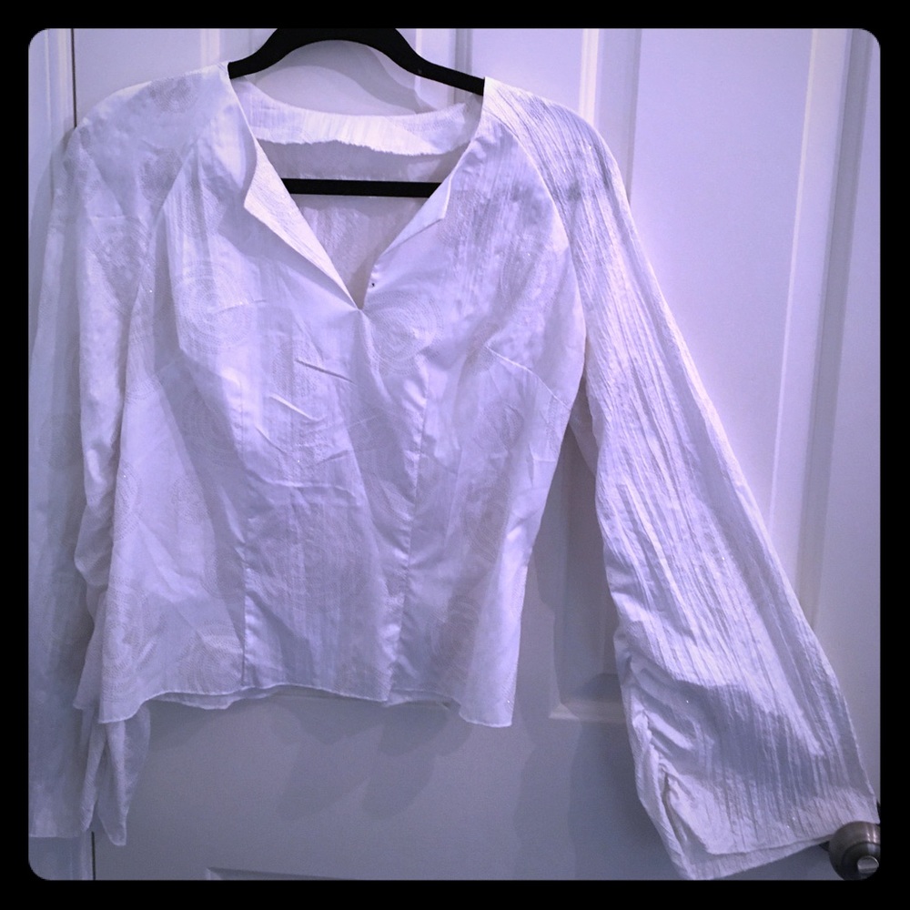 White blouse self-made, excellent condition