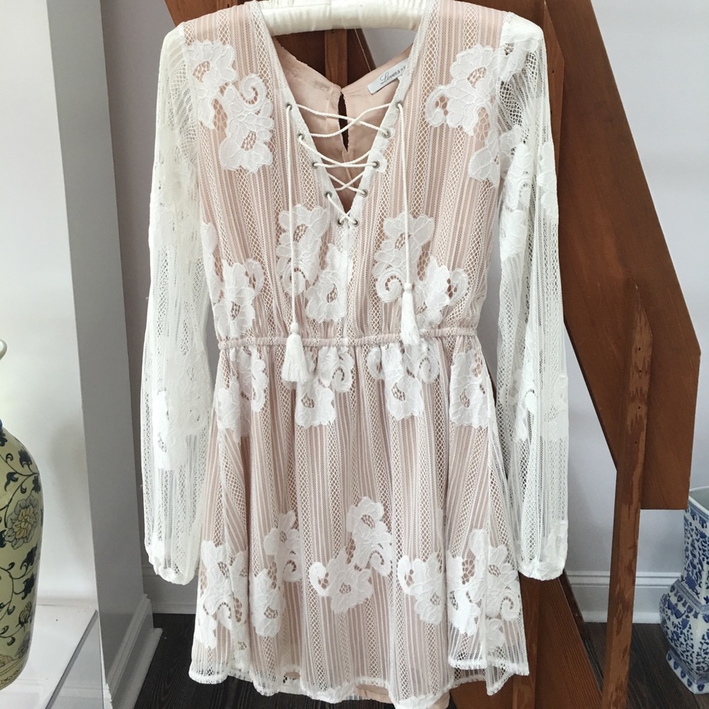 Lovers And Friends White Lace Dress