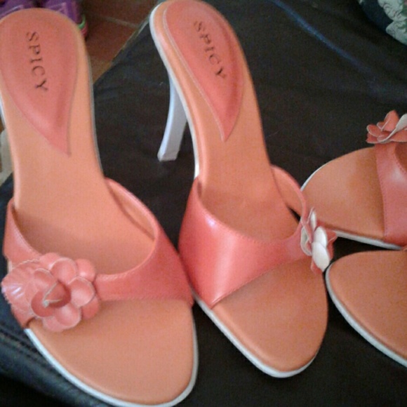 New Orange Sandals 1 Left sz 6 - Picture 2 of 7
