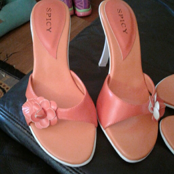 New Orange Sandals 1 Left sz 6 - Picture 4 of 7