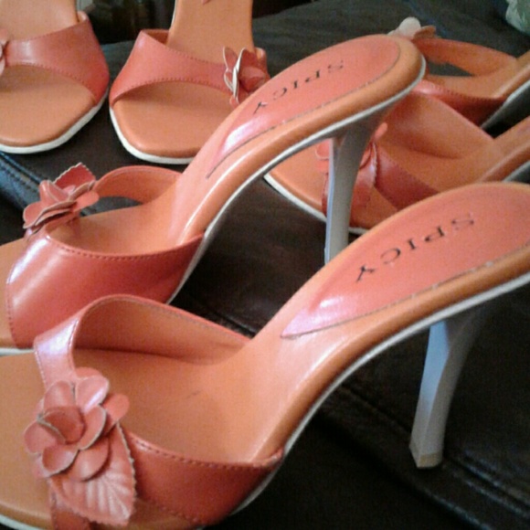 New Orange Sandals 1 Left sz 6 - Picture 5 of 7