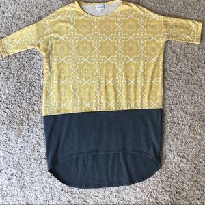 LuLaroe Yellow and Grey Irma