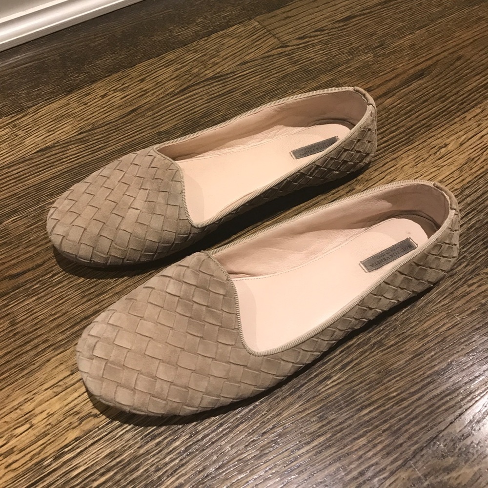 Bottega Veneta woven suede flats