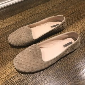 Bottega Veneta woven suede flats
