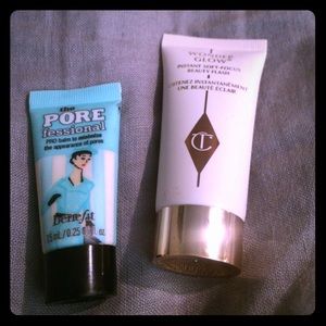 Charlotte Tilbury wonder glow, benefit porefession