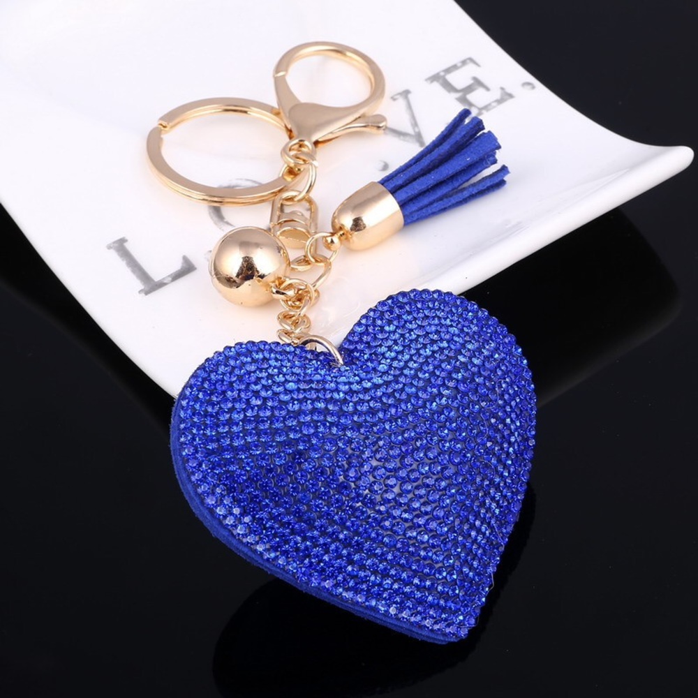💎Blue Heart Crystal Purse Charm💎 - Picture 4 of 5
